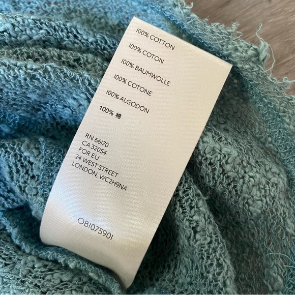 Free People Ocean Air Hacci Tunic Knit Sweater Top Seafoam Moss Small - Picture 12 of 14